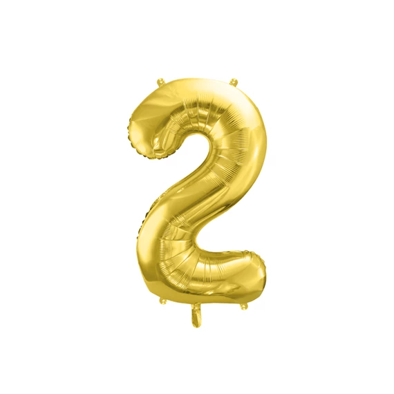 Lufi 2-es szám fólia 72 cm világos arany