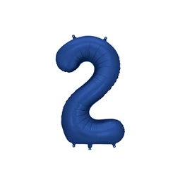 Lufi 2-es szám fólia 86 cm tengerészkék