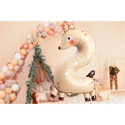 Lufi 2-es szám fólia őzike 65x102 cm mix