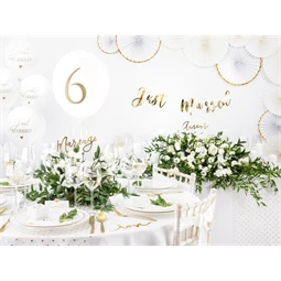 Lufi 30 cm csak házasok pasztell tiszta fehér S/50