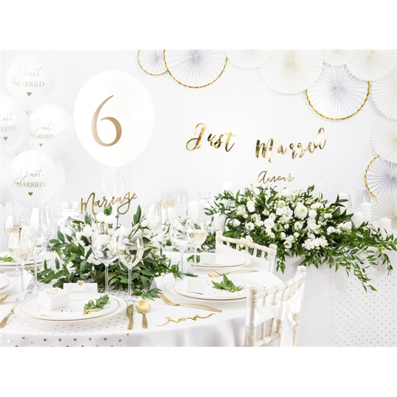 Lufi 30 cm csak házasok pasztell tiszta fehér S/50