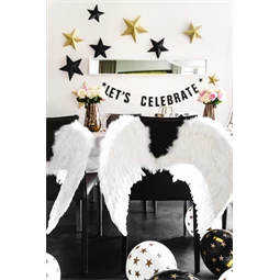 Lufi 30 cm csillagok pasztell tiszta fehér S/50