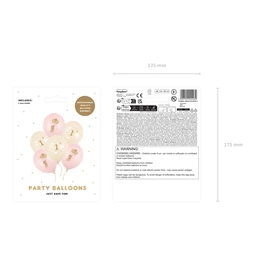 Lufi 30 cm egérke 1-es szám halvány rózsaszín S/6