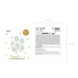 Lufi 30 cm elsőáldozás pasztell fehér S/6