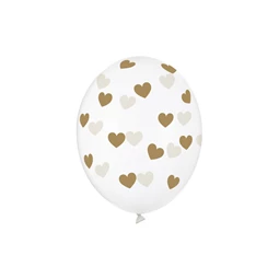 Lufi erős 30 cm szívek kristálytiszta S/50