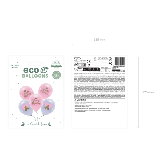 Lufi 33 cm boldog születésnapot mix S/5