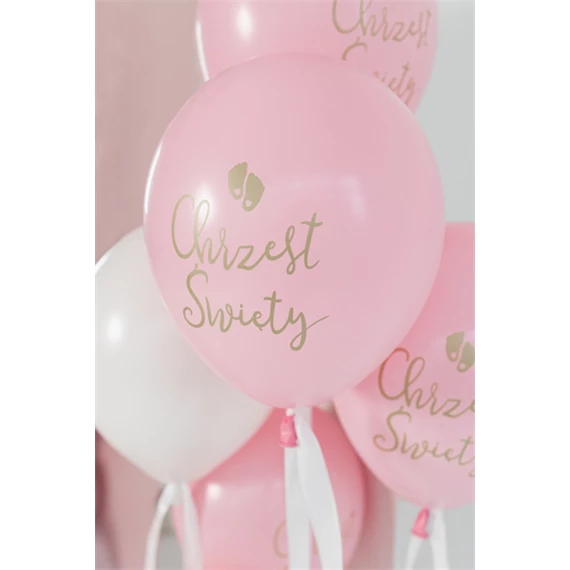 Lufi 33 cm chrzest swiety rózsaszín S/6