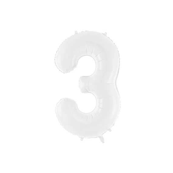 Lufi 3-as szám fólia 86 cm fehér