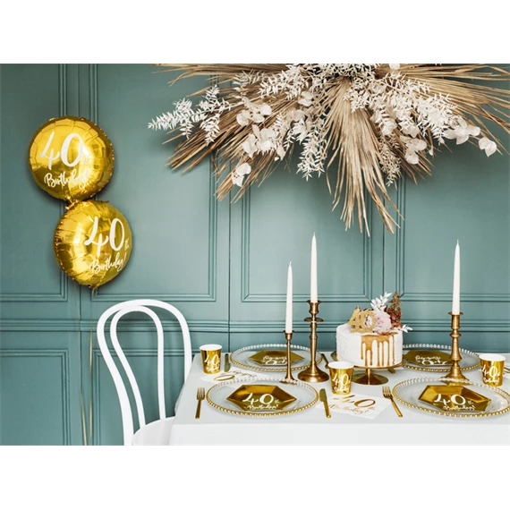 Lufi 40, születésnap fólia arany 45 cm