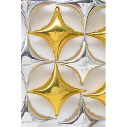 Lufi 4 ágú csillag fólia 45 cm arany
