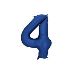 Lufi 4-es szám fólia 86 cm tengerészkék