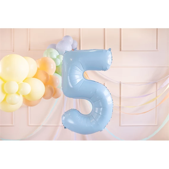 Lufi 5-ös szám fólia 72 cm világoskék