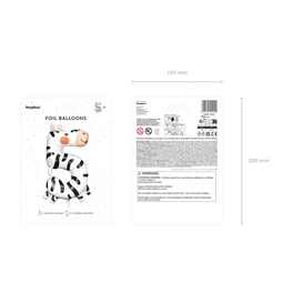 Lufi 5-ös szám fólia zebra 68x98 cm mix