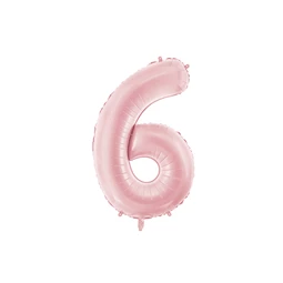 Lufi 6-os szám fólia 86 cm világos rózsaszín
