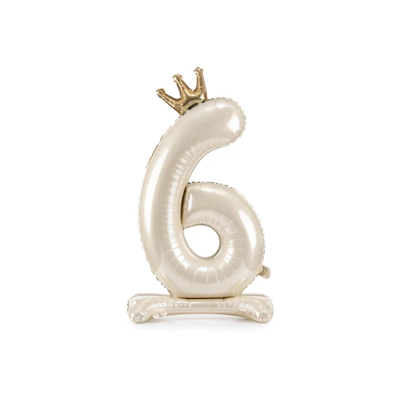Lufi 6-os szám álló fólia 84 cm világos krém