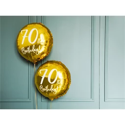 Lufi 70, születésnap fólia arany 45 cm