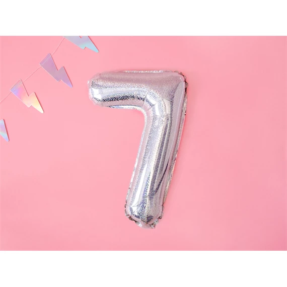 Lufi 7-es szám fólia 35 cm irizáló