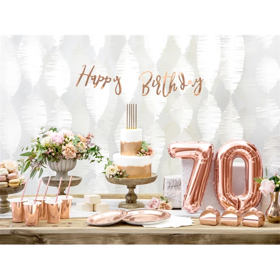 Lufi 7-es szám fólia 35 cm rózsaarany