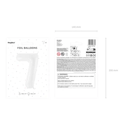 Lufi 7-es szám fólia 86 cm fehér