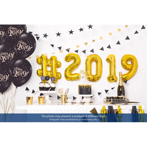 Lufi 8-as szám fólia 35 cm arany