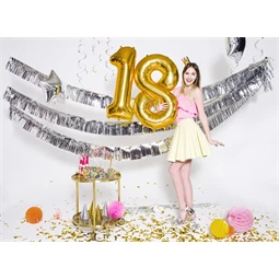 Lufi 8-as szám fólia 86 cm arany