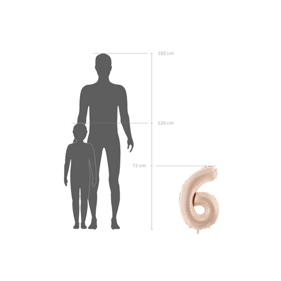 Lufi 9-es szám fólia 72 cm zöld