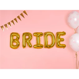 Lufi b betű fólia 35 cm arany