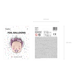 Lufi baba lány fólia 40x45 cm mix