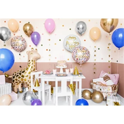 Lufi boldog születésnapot fólia 45 cm világos rózsaszín