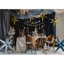 Lufi csillag 3D fólia 105 cm arany