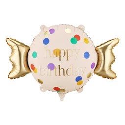 Lufi cukorka boldog születésnapot 61x37 cm keverék