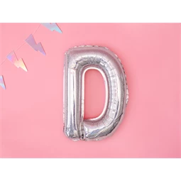Lufi d betű fólia 35 cm irizáló