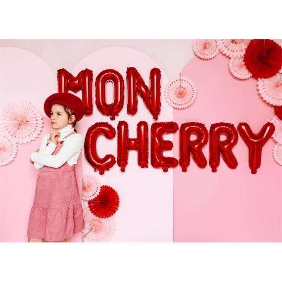 Lufi d betű fólia 35 cm piros