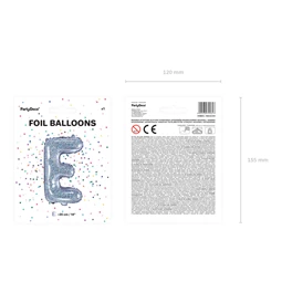 Lufi e betű fólia 35 cm irizáló