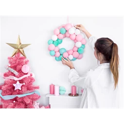 Lufi erős 23 cm pasztell halvány rózsaszín S/100