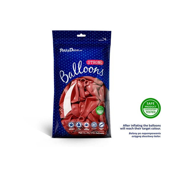 Lufi erős 27 cm fémes pipacs piros S/50