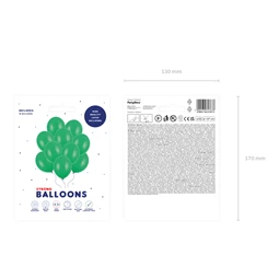 Lufi erős 27 cm pasztell smaragdzöld S/10