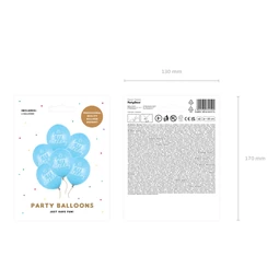 Lufi erős 30 cm boldog szülinapot P. B. kék S/6