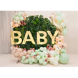 Lufi erős 30 cm pasztell élénk narancs S/100