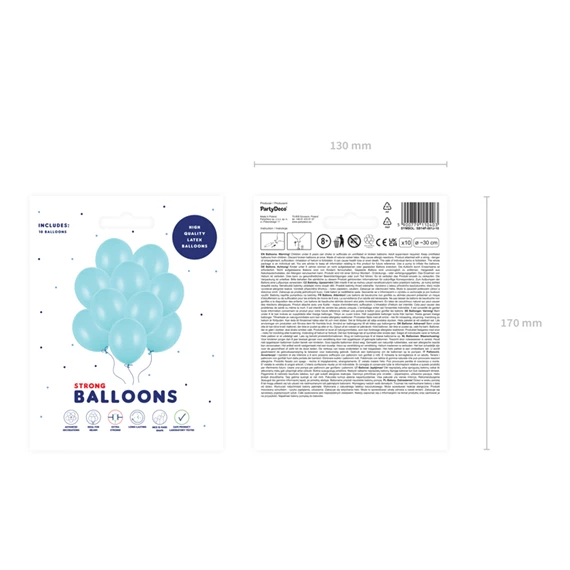 Lufi erős 30 cm pasztell világoskék S/10