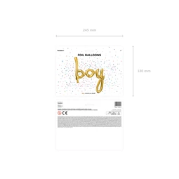 Lufi fiú fólia arany 63,5x74 cm