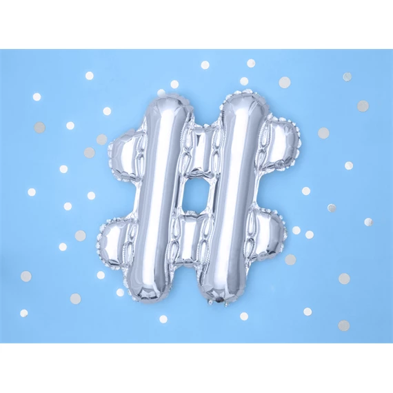 Lufi fólia # 35 cm ezüst