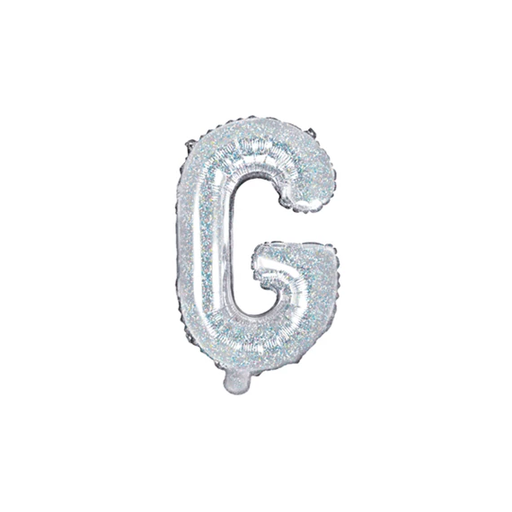 Lufi g betű fólia 35 cm irizáló