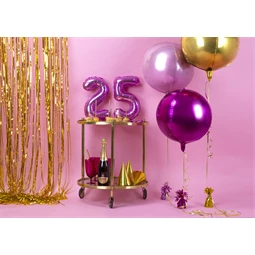 Lufi gömb fólia 40 cm arany