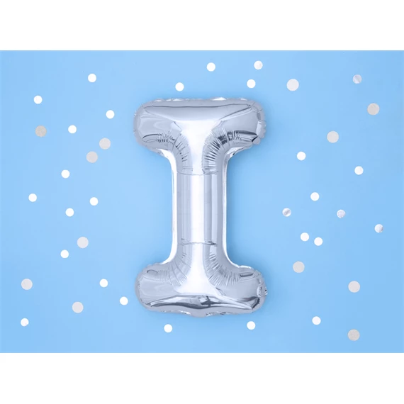 Lufi i betű fólia 35 cm ezüst