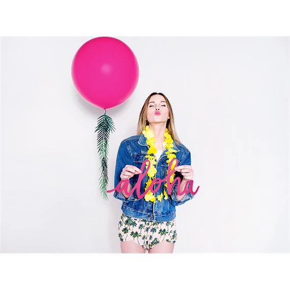 Lufi kerek 1 m pasztell fukszia