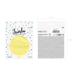 Lufi kerek 1 m pasztell világossárga