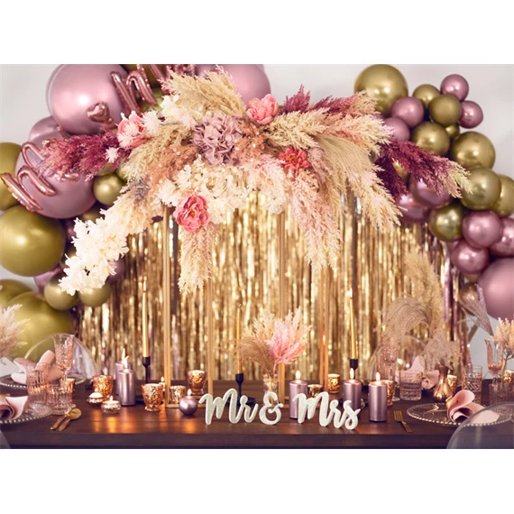 Lufi kerek fényes 60 cm arany