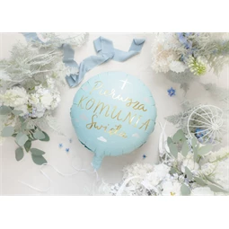Lufi komunia święta fólia 45 cm mix