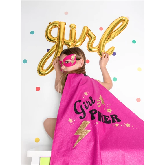 Lufi lány fólia arany 77x70 cm